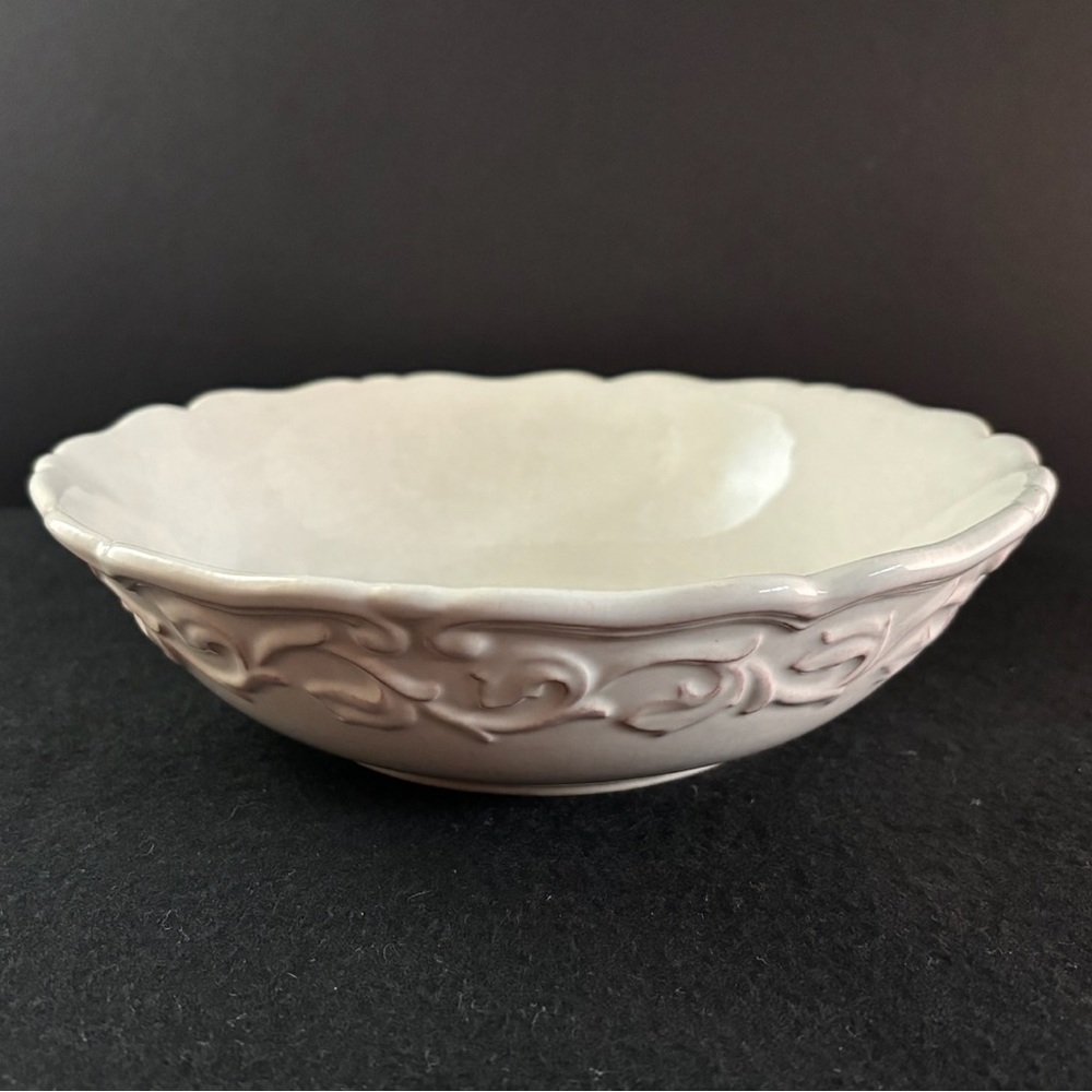 JCPenney Chris Madden Felice Ivory Soup/Cereal Bowl Replacement 8 1/2"